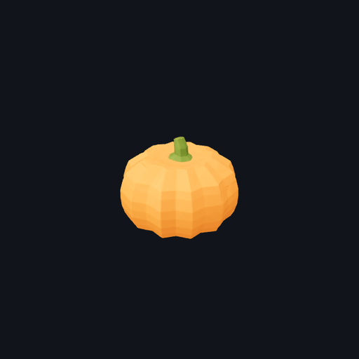 Low Poly Look Pumpkin
