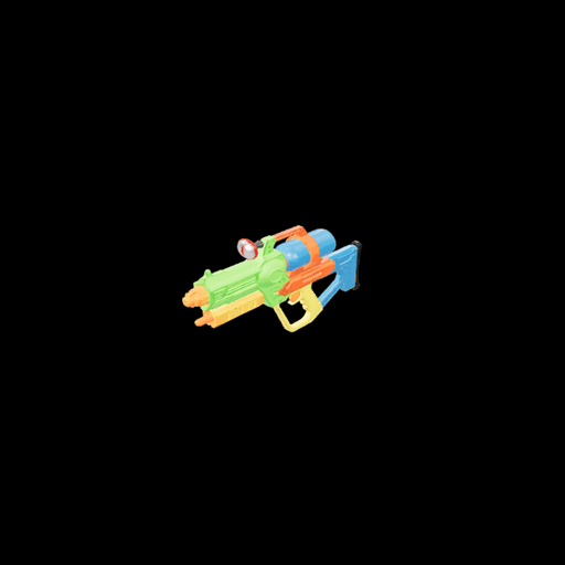 Water Gun Rifle, made with Crateyard