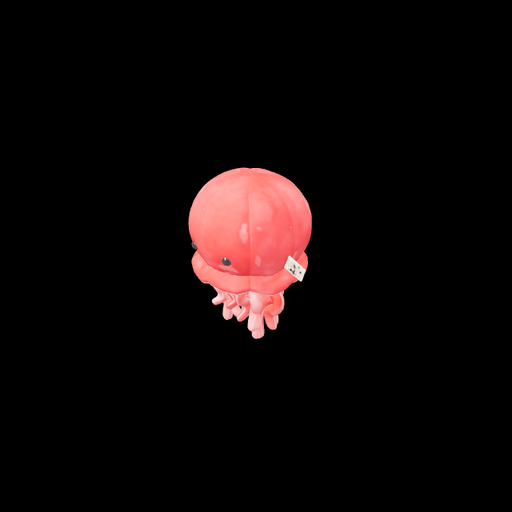 Red Jellyfish Plush, made with Crateyard